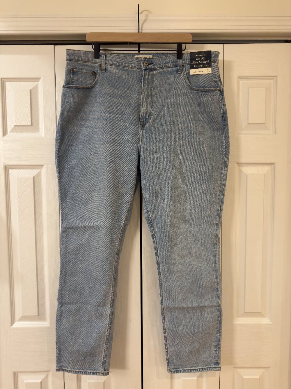 Abercrombie & Fitch The 90s Slim Straight Ultra High Rise Curve Love